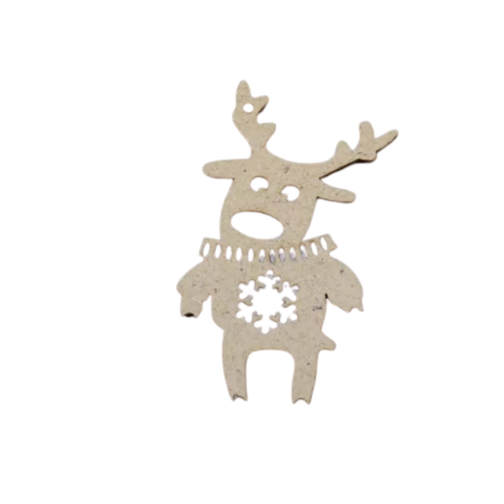 Деревянная новогодняя заготовка с логотипом под роспись ДВП 9х5 см